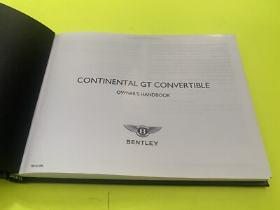 2015 Bentley Continental GT Convertible Owners Manual Navigation