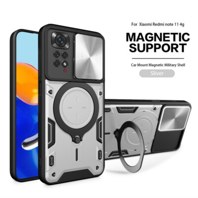 For Xiaomi Redmi Note 12 11 Pro ShockProof Slide Hard PC Stand Hybrid Case Cover