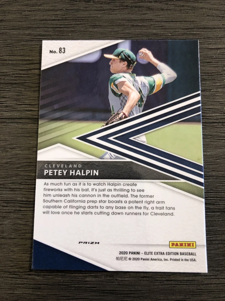 2020 Panini Elite Extra Edition-Petey Halpin Silver Prizm #83 - Image 2 of 2