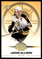 2023-24 UPPER DECK BOSTON BRUINS CENTENNIAL SPECTRUM GOLD JASON ALLISON #48