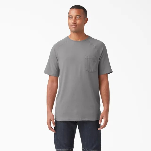 Dickies - Mens Short Sleeve Pocket T-Shirt Smoke Gray Size S 8690₽
