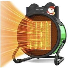 Indoor/Outdoor Heater - 1500W PTC Electric with Overheat Protection GREEN