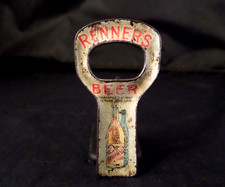 Vintage RENNERS Beer Lithograph Bottle Opener