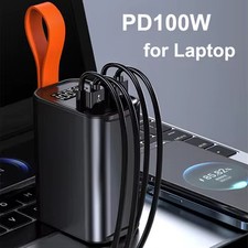 100W 30000mAh power bank PD USB C fast charger for laptop phone tablet