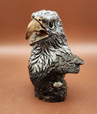 Vintage Young's Inc Bald Eagle Head Bust Figurine Resin 5'' Monroe Mich China