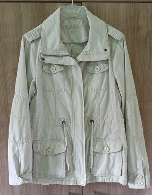 Sommerjacke Übergangsjacke Parka Damen Fishbone stone creme Gr.XL