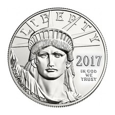 1 oz American Platinum Eagle Coin (Random Year, BU) 2357.47 per troy oz