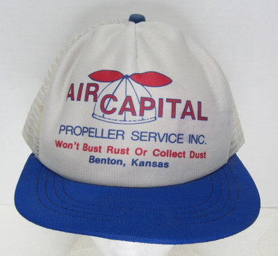 VTG Air Capital Propeller Service Benton, Kansas Snapback Trucker Hat Mesh Back