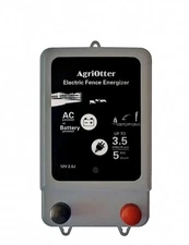 Electric Fence Energizer 20 Acre 2 in 1 Powered by Battery or AC Outlet 10000...