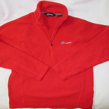 BERGHAUS 1/4 Zip - Fleece - Red - UK M US M Medium - Pullover Jacket - New