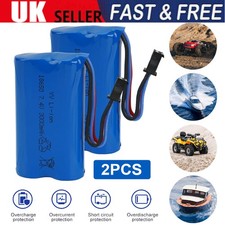2x 7.4V 3000mAh Rechargeable Li-ion Battery Universal SM-3P Plug for RC Car Boat
