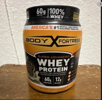 Body Fortress whey protein powder 1.78-Cookies and cream
