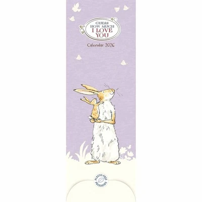 CAROUSEL WORLDWIDE Guess How Much I Love You Slim Calendar 2026 - Entertainment - Month To View