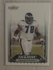 2006 Score #358 Brodrick Bunkley RC updated game action photo Factory Set Eagles