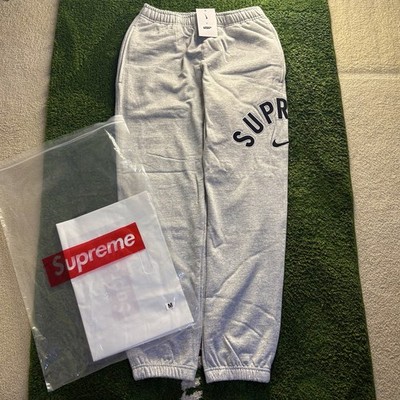 Supreme x Nike Arc Sweatpants Men's Heather Grey Size Medium | eBay