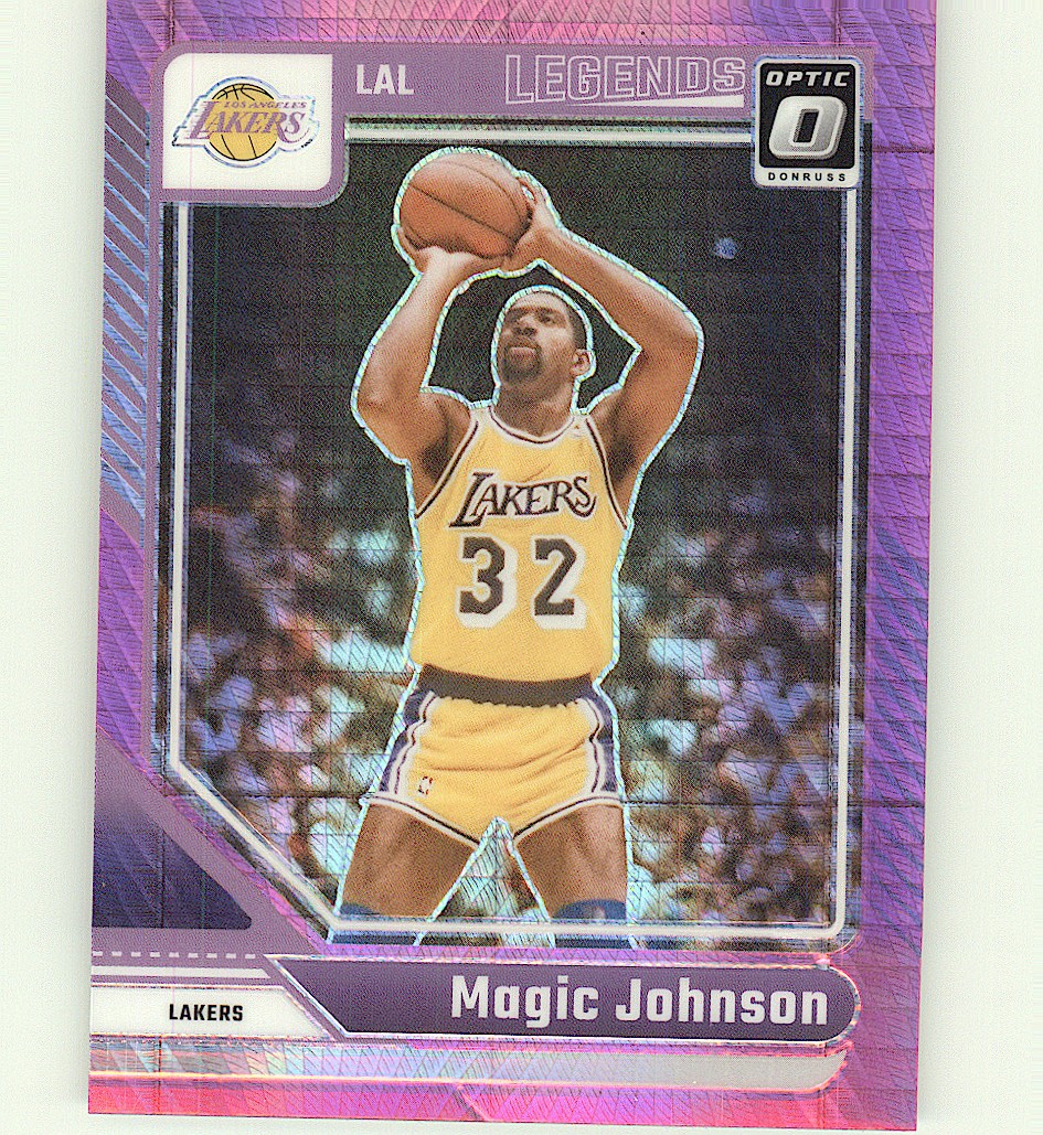 2024-25 Donruss Optic #239 Magic Johnson Hyper Pink