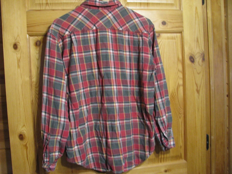 Columbia Men's Red Plaid Flannel Shirt xl - Image 4 of 4