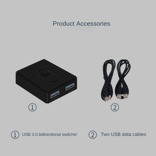 USB 2.0 KVM 1X2/2X1 Switcher USB Splitter Shared Controller für Laptop Co6408 - Bild 9 von 10