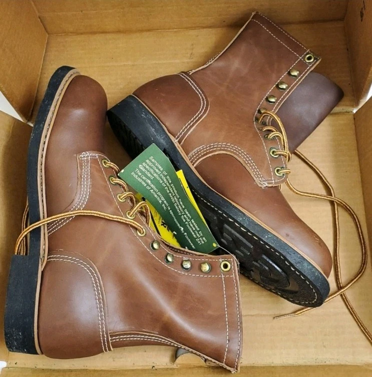 Nuevo con etiquetas y caja Vintage Walker Botas Hombre Resistentes al Aceite Talla 8 D Foto 2 de 4