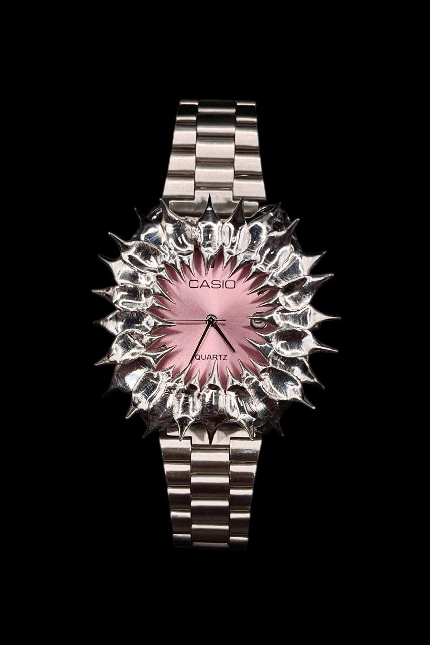 Montre en albâtre Sakura faite main style gothique chic unique