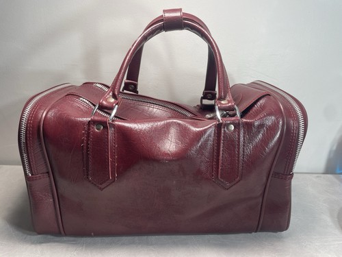 Vintage American Tourister Burgundy Carry On Travel Bag Weekender Duffel