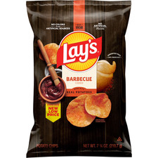 NEW LAY'S BARBECUE FLAVORED POTATO CHIPS 7.75 OZ BAG