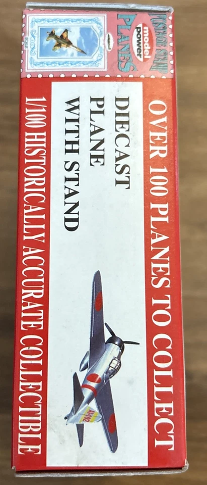 Postage Stamp Planes NO. 5343 Mitsubishi A6M2B Diecast Plane - Silver - Image 4 of 4