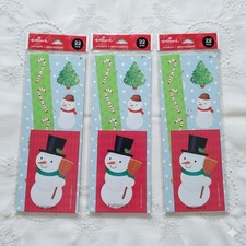 Stickers 3 Packs NEW Hallmark Snowman Winter Holiday Christmas Snow 66 Pieces