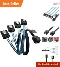 Mini SAS to SATA Cable 3.3ft Internal Connectors High Speed Data Transfer