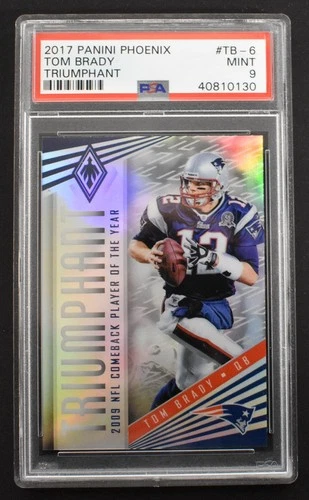 Tom Brady 2017 Panini Phoenix Triumphant #TB-6 New England Patriots PSA 9 MINT