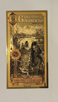 #ad 2 Dollar Florida Goldback 1 500 Troy Ounce 24k Gold Easy To Stack Gold Now $25.00