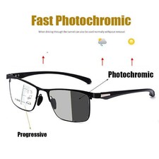 Gleitsichtbrille Lesebrille Herren Damen Übergang Photochrome Anti-Blaulicht !!