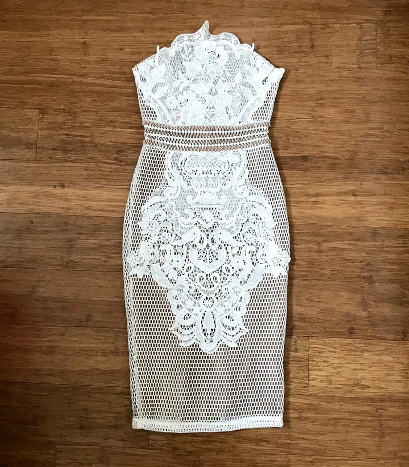 Portia And Scarlett (Jondon) Lace Midi Dress Size XS Bridal Engagement Formal