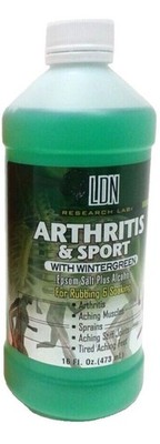 LDN Research 16oz Arthritis & Sport W Wintergreen Epsom Salt Plus Alcohol SEALED