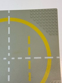 Vintage Lego Gray Raised 32x32 Moon Crater & Space Base Landing Pad Plates