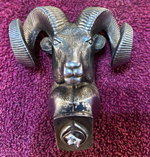 Metal Ram Head Hood Ornament Emblem Badge Hood Mount Decorative Emblem Metal Ram Head Hood Ornament Emblem Badge Hood Mount Decorative Emblem