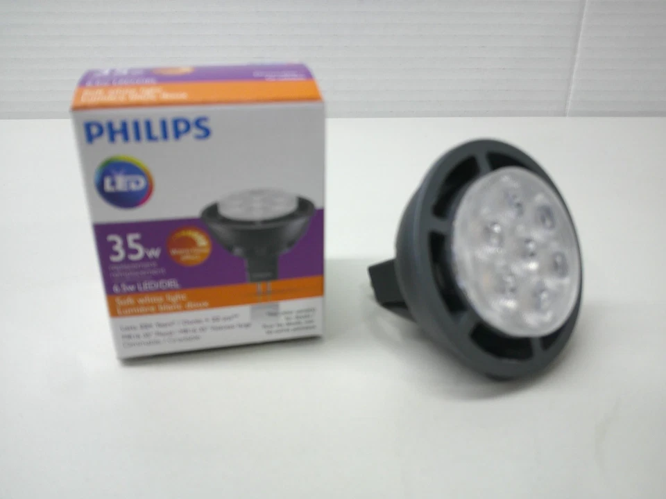 PHILIPS 574418-6.5MR16/F35/2700-2200 DIM 12V MR16 Flood LED Light Bulb - Image 3 of 4