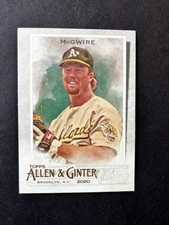 2020 Topps Allen & Ginter Mark McGwire #73 World's Campions