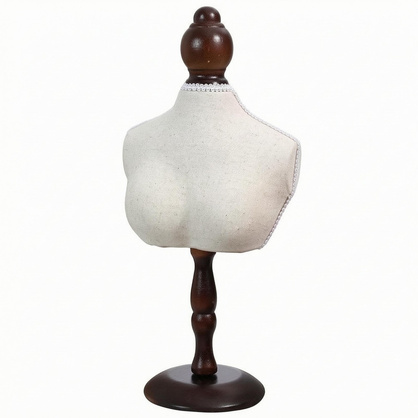 Jewelry Bust Bust Display Stand Wood-Tone Jewelry Bust Display Bust