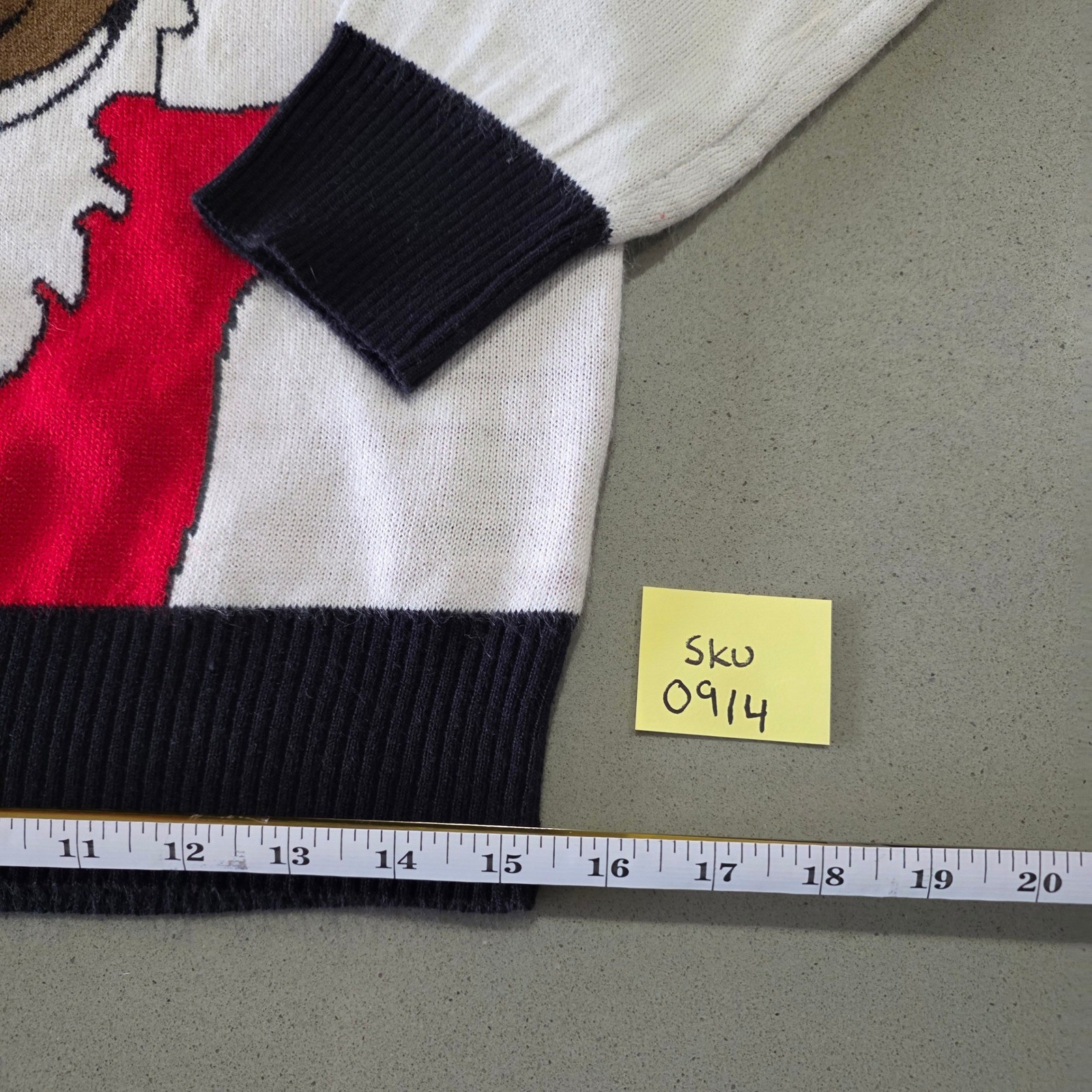 Runway Blvd Rude-Dolf Reindeer Beer Ugly Christmas Sweater Mens Large Black image 2