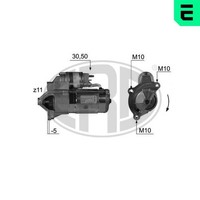 ERA Anlasser Starter 220393A FüR Peugeot CitroËN Fiat 12V Opel Zafira Life Bus 1