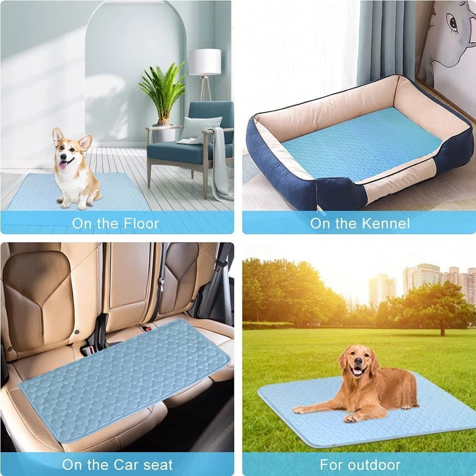 Moisture-proof Pet Cooling Mat Sleeping Pad Dog Cat Mattress Cushion Cold Bed - image 4 of 4