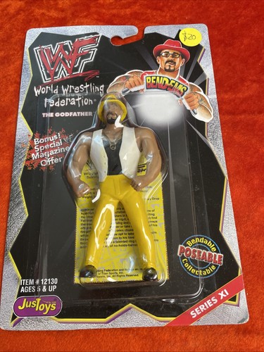 WWF WWE Bend-ems. The Godfather. HOT! Series 11 Wr...