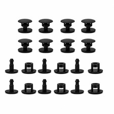Star magnet 40 Sets Replacement Rivets for Clogs, Shoe Strap 16mm, Black