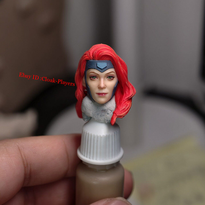 Painted 1/12 Phoenix Jean Grey Head Sculpt Model For 6