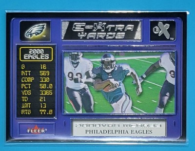 2001 Fleer E-X E-Xtra Yards #2EY Donovan McNabb Philadelphia Eagles Football 