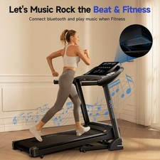 YPOO Treadmill 0-15% Auto Foldable Treadmill for Home 8.0 MPH Treadmill 11