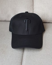 Trapstar Irongate New Black Trucker Mesh Cap Hat Baseball Strap Back UK