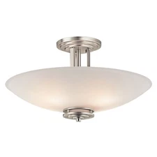 Kichler Lighting 3677NI Hendrik Semi-Flush Mount Brushed Nickel