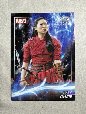 2025 Topps Chrome Marvel Studios  # d/10 BLACK Sapphire Katy Chen AWKWAFINA